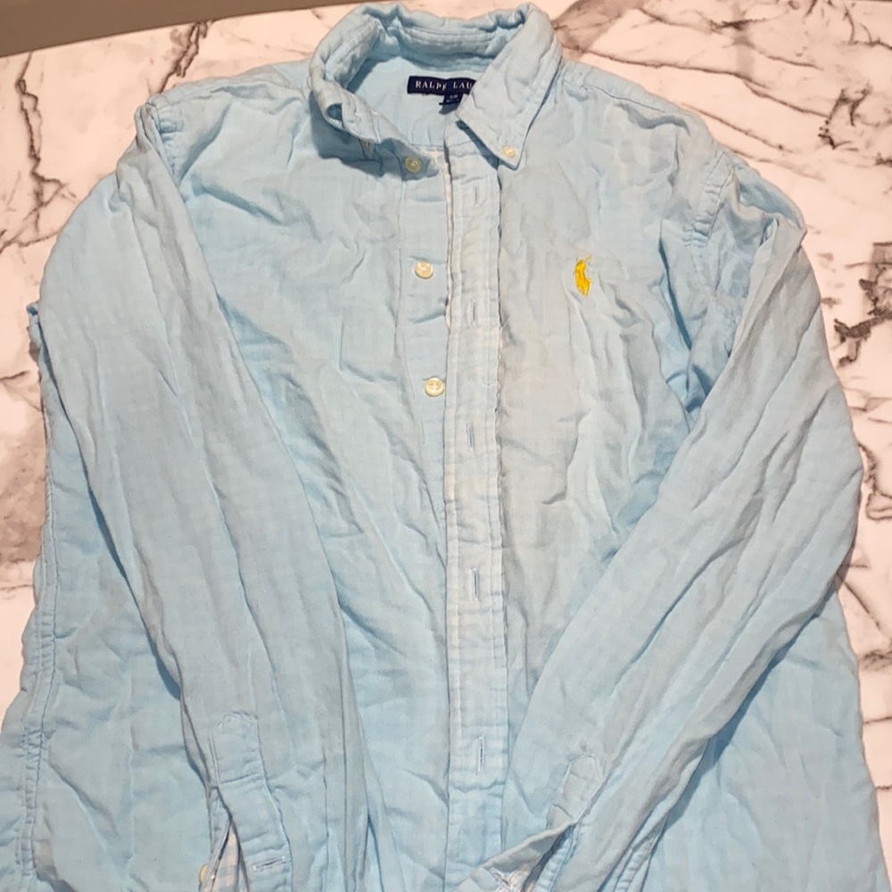 4/$20🚨Long Sleeve Polo Button Up